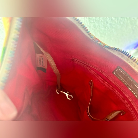 Dooney & Bourke Vintage Multicolor Rainbow Logo Shoulder Bag, Heart Charm - Picture 13 of 13